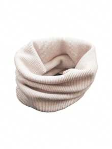 1pc Unisex Solid Color Wool Ribbed Thick Knit Neck Warmer Scarf, Fashionable Versatile Neck Protector For Autumn/Winter - Multicolor - View 27