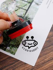 LICVIC Name Stamps Personalized, Custom Stamps, Customized Round Logo/Design Wedding Stamp, Custom Stamps Self Inking, Customizable Pet Stamps, Diy Stamp, Customized Text, Logo, Date Stamper,Modern Unique, Uitable For Birthday Gifts, Wedding, Anniversaries, Office, Ideal Gifts For Her, Teacher, Friends, Bride, Groom - Style B - View 6