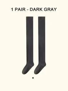 1/3双装女士加厚保暖冬袜，防滑高帮柔软抓绒冬袜，适合旅行和户外活动，女士过膝长袜，加厚保暖大腿袜，及膝加厚袜，秋冬室内保暖袜，舒适袜子，秋冬大腿袜，温暖的圣诞节礼物，新年必备礼物，情人节送给爱人的温暖礼物 - 彩色 - 查看 12