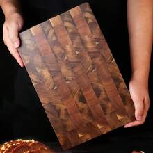 Tabla de cortar de madera de palo de rosa de alta calidad - Tabla de cortar sólida y duradera de madera rectangular para la cocina, adecuada para carne, queso y pan | Superficie para alimentos con textura de grano natural | Tabla de preparación elegante para uso doméstico y profesional, tabla de cortar multiusos | Diseño de madera natural | Superficie acabada suave, adecuada para el Año Nuevo Chino, Pascua - Color de la madera - Ver 6