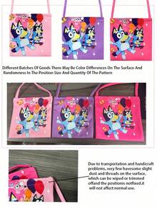 Bluey 1 szt. Niebieska torba na ramię, śliczna niebieska rodzinna torba na klatkę piersiową, lekka torba na ramię z kreskówkowym wzorem prezent