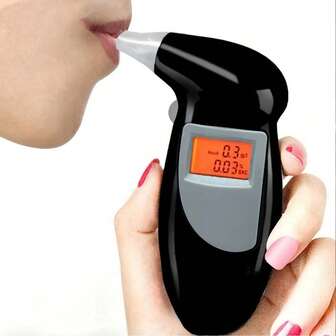 Portable Breath Alcohol Tester For Accurate Blood Alcohol Content Measurement, Ideal For Health And Home Use – Battery Not Included