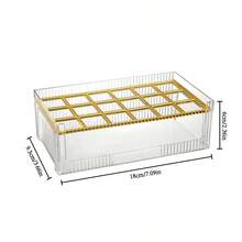 18格口红收纳盒，透明唇彩润唇膏整理展示架，简约口红架 - 彩色 - 查看 8