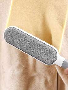 1pc,Clothing Hair Remover, Dust And Hair Removal, With Shrink Storage Box, Household Pet Hair Electrostatic Brush, Hair Removal Brush - Light Grey - View 4