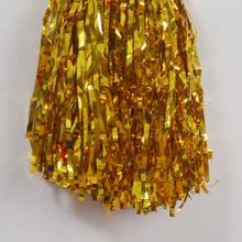 亮色啦啦队绒球，蓬松可重复使用，适用于比赛、运动队、舞蹈派对、篮球等场合。