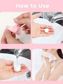 20 Piece Mini Compression Towel Disposable Capsule Towel Magical Facial Care Sheet Outdoor Travel Cloth Wet Wipes Tissue - White - View 3