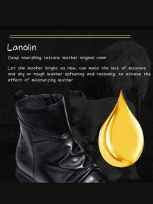 1pc Black Premium Leather Shoe Care Liquid, Real Leather Shoe Conditioner, High-Grade Cleaning Agent Shoe Brush Care Universal Shoe Polish, Valentine's Day Gift - Shoe Polish a - View 4