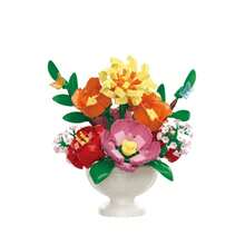 Natal Presente Super Fofo Flores Preservadas, Mini Blocos de Construção, Decoração Única, Presente Criativo - Multicolorido 2 - Visão 11
