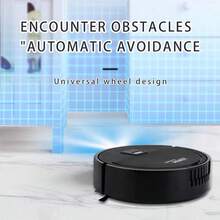 Robot hút bụi 3 trong 1, quét và lau nhà đa năng, thích hợp cho sàn gỗ, đá cẩm thạch, gạch, thảm, nhà bếp và nhiều bề mặt khác, lau sàn nhà (chạy bằng pin) - Nhiều màu - Xem 9
