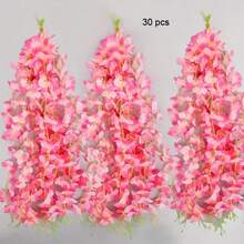 50 bông hoa tử đằng giả bằng lụa, dây leo tử đằng màu hồng, trang trí nhà cửa, tiệc cưới, vòng hoa giả dài 3,64m, vòng hoa tử đằng bằng lụa, trang trí treo cho đám cưới, thích hợp cho tiệc tùng, sinh nhật, họp mặt gia đình, quà tặng ngày Valentine, trang trí bàn làm việc trong vườn nhà, cây nhân tạo, hoa giả - Nhiều màu - Xem 14
