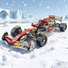 1200片赛车系列积木玩具，手工减压模型，男孩生日礼物，桌面摆件