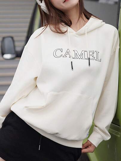 CAMEL CROWN Warm Casual Sweater, Fall And Winter Models Round Neck Padded Warm Tops Men And Women With The Same Retro Casual Hundred Matching Pullover Sweater