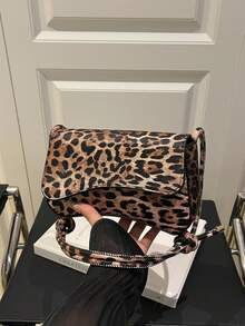 Bolso de hombro con solapa irregular y ajustable, de estilo minimalista y elegante. Adecuado para compras, carteras, jóvenes mujeres, estudiantes universitarios, recién llegados y trabajadores de oficina. Muy apropiado para oficinas, universidades, trabajo, negocios, viajes al trabajo, actividades al aire libre, viajes y salidas. - Multicolor - Ver 1