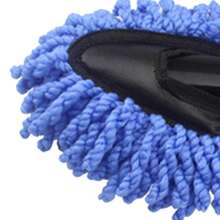 Brosse à cire en microfibre pour voiture : balai et plumeau pour nettoyer le tableau de bord sans le rayer, idéal pour la maison et le bureau. - Bleu azur - Voir 8