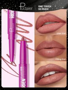 哑光双效防水防汗多功能唇线笔 - 持久顺滑，旋转式设计，不结块、不干燥。 - #10 - 查看 2