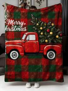 1 Piece Flannel Blanket - All-Season Soft Home Decor Blanket,, Washable Comfort Nap Blanket, Warm Companion Family And Friends Blanket B3ER - Multicolor - View 2