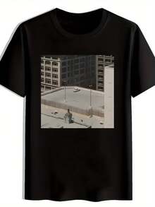 Camiseta gráfica vintage de banda de rock para hombres - Camiseta casual de verano de manga corta y cuello redondo negra. Rammstein; Logotipo de KORN. Top de poliéster lavable a máquina para conciertos. Festivales; Salidas a la Playa. Camisetas de banda de rock. Ropa de festival. Camisa de Corte Regular Tela duradera - Negro - Ver 1