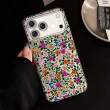 Vibrant Floral Pattern Phone Cover, Trendy And Artistic Design Perfect for  17, 16, 15, 14 PLUS, 13, 12, 11 PRO MAX, Ideal As a Gift. - Estilo 9 - Ver 3
