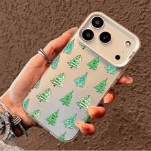 A Christmas And Thanksgiving gift, Colored Silvery Printed Phone Case, for  case, Suitable for  Models 17, 16, 15, 14, 13, 12, 11, Plus Pro Max, Suitable As Birthday Gift, Girlfriend, Boyfriend Or Self-Use ABCD - Blanco - Ver 8