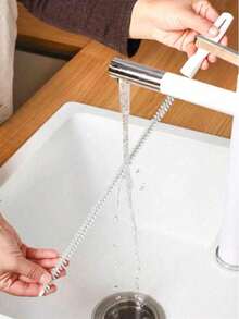 1/2/3/4/5Pcs Drain Cleaning Tool Set , Includes Flexible Drain Remover And Brush, Hair Clog Remover For Sink, Shower, And Bathtub, Effectively Captures Hair And Cleans Pipes For Kitchen And Bathroom - Multicolor - View 9