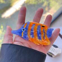 1 pièce Pince à cheveux acrylique série océan, étoile de mer, soleil, cœur, souris, coquillage en gros pour le transfrontalier. Accessoires pour cheveux élégants avec pince à cheveux - Multicolore - Voir 8