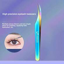 1/4pcs Set With Storage Box High Precision Stainless Steel Eyelash Tweezers, Blackhead Removal Tweezers, Full Set Of Eyelash Extension Tweezers, Acne Needle Tweezers, Eyebrow Tweezers