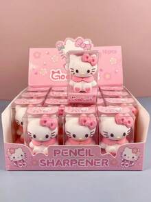 1pc Pen And Eraser Two In One Kuromi Melody Dual-Purpose Pencil Sharpener, Eraser, Pen Planer, And Pencil Sharpener Back To School Season Gift - Multicolor - View 6