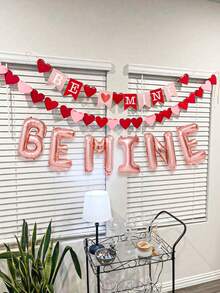 Bộ 6 bóng bay ngày lễ tình nhân "Be Mine", vàng hồng, vàng, đỏ, bạc, bóng bay chữ "BE MINE", bóng bay hình trái tim, thích hợp để trang trí tiệc ngày lễ tình nhân, cầu hôn, kỷ niệm ngày cưới, tiệc chia tay cuộc sống độc thân, đêm lãng mạn, ngày lễ tình nhân vui vẻ, trang trí tiệc - Nhiều màu - Xem 3