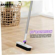 BANBERS  3-In-1 Broom And Dustpan Set, Foldable For Storage Broom And Dustpan Set, Soft Bristle Broom Cover, Suitable For Sweeping And Cleaning (Gray) - Grey - View 10