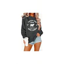 - Sudaderas de lactancia para mujer, con cierre oculta, para maternidad, manga larga, ropa casual - Gris + 2XL - Ver 1