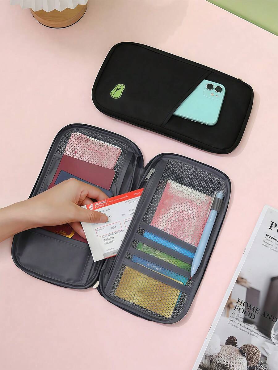 Ví đựng hộ chiếu chống nước, ví đựng hộ chiếu đa năng unisex, túi đựng đồ du lịch di động, thích hợp cho du lịch máy bay, kỳ nghỉ, mùa tựu trường.
