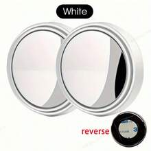 زوج من مرآتين صغيرتين للسيارة لمساعدة الرؤية الخلفية، أداة مساعدة للرؤية العكسية، مرآة نقطة العمى متعددة الوظائف بزاوية 360 درجة