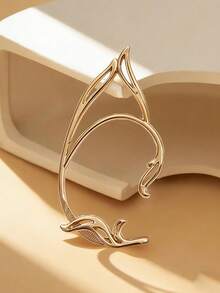 1/2 件简约独特可爱时尚百搭镂空猫耳轮廓耳夹，无穿孔仙女耳夹适合女性日常佩戴、万圣节派对配饰、送给家人和朋友的礼物 - 精靈耳掛 - 查看 17