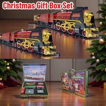 Christmas Gift Box Series Rechargeable Battery-Powered Steam Train (630B-1) - Remote-Controlled, With Realistic Smoke, Lights And Sound Effects, Limited Edition Not To Be Missed!, Christmas Train - 630YK - View 4