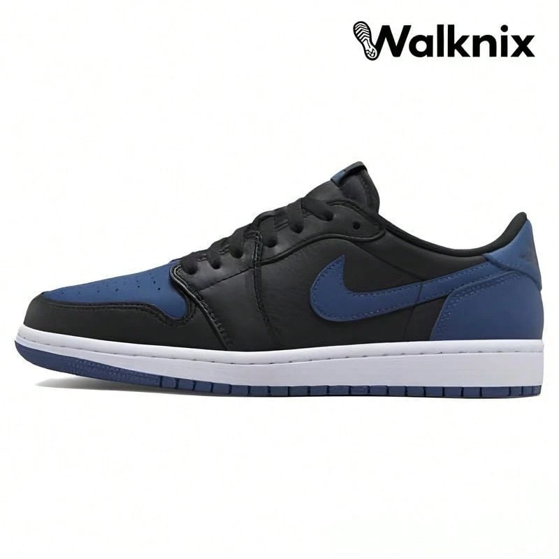 Air Jordan 1 Retro Low OG 'Mystic Navy' Black White Sneakers Women CZ0775-041 - 彩色 - 查看 1