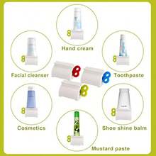 2/3/5pcs Household Toothpaste Squeezer, Bathroom Accessories, Bathroom Storage, Save Toothpaste, Toothpaste, Toothpaste, Ointment, Hand Cream, No Waste