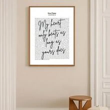 1pc Framed/Unframed Fourth Wing Book Quote Canvas Poster Bookclub Bookish Wall Art Print Painting For Book Lover,Apartment,Living Room,Bedroom,Modern Home Decoration - Multicolor - View 3