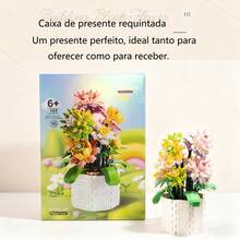 Christmas Gift Set: Super Cute Preserved Flowers, Mini Building Blocks, Unique Decoration, Creative Gift - Multicolor 4 - View 8