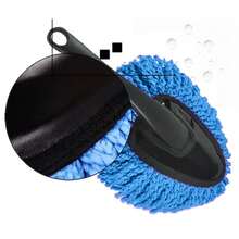 Brosse à cire en microfibre pour voiture : balai et plumeau pour nettoyer le tableau de bord sans le rayer, idéal pour la maison et le bureau. - Bleu azur - Voir 5