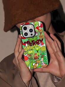 Funda navideña del , compatible con teléfonos ,  17,  16 Pro Max,  15 Pro Max,  13 y  12. Fabricada en TPU resistente, ofrece una excelente protección contra golpes y caídas. Perfecta para la alegría navideña, esta funda es un regalo ideal para familiares, amigos y seres queridos durante la Navidad y otras celebraciones. Sumérgete en el encanto caprichoso del  y comparte alegría con este encantador accesorio. - Blanco - Ver 6