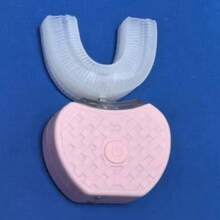 U-Shaped Silicone Electric Toothbrush, 360° Cleaning, 3 Cleaning Modes, Rechargeable Lithium Battery 300mAh, Ergonomic Design, Waterproof, Suitable For Home And Travel