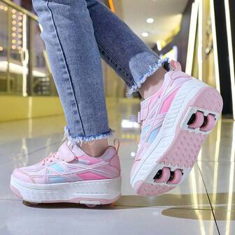 Christmas Gift Roller Skates For Teenagers, Students, Adults, Couples, Fashionable Sports Shoes, Outdoor Sports Roller Shoes For Men And Women, Detachable For 2-In-1 Wear