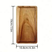 1 pieza Tabla de queso/bandeja de servir de madera de alta calidad, plato multiusos para sushi, postres, aperitivos, pan, pasteles, bebidas, velas, decoración del hogar, utensilios de cocina, adecuado para todas las estaciones, picnics - Marrón - Ver 13
