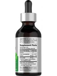 Horbäach Liquid Chlorophyll Drops | Vegan, Non-GMO, And Gluten Free Formula | Natural Peppermint Flavor - 1-GÓI - Xem 3