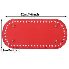 Handmade PU Leather Woven Bag Set With Crochet Shoulder Straps And Bottom Bag, DIY Craft Kit(Silver Gasket, No Impact On Use, Style Random) - Multicolor - View 22