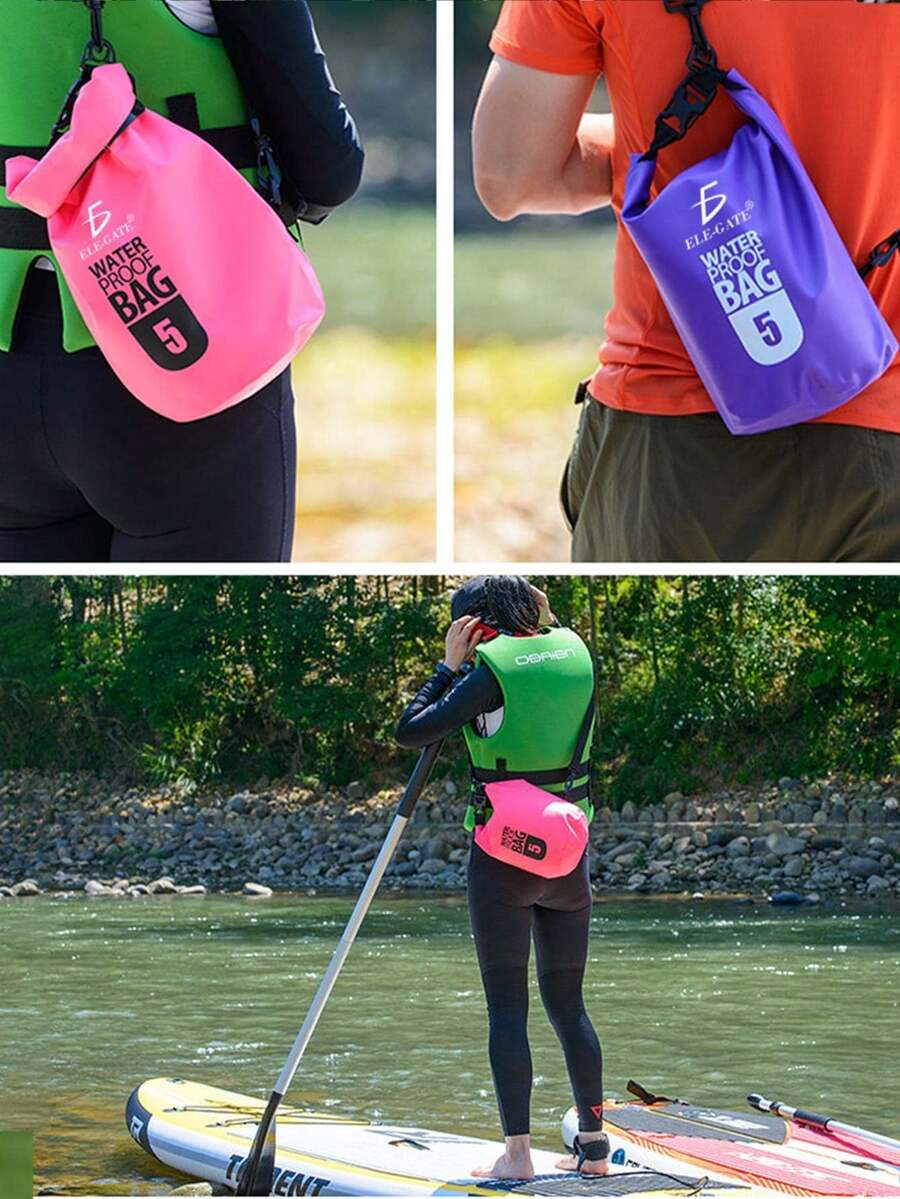 Mochila Impermiable DEP.40.5L Para Actividades al Aire Libre, Navegación y Deportes Acuáticos de 5L ELE-GATE - Azul - Ver 1
