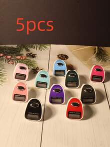 1pc Colorful Electronic Ring Counter, Portable Finger Ring Tally Counter With Long Battery Life, Multi-Channel Counting, Anti-Reset, Precise Digital Display