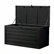 Outdoor Storage Box Container Cabinet Bench 680L Extra Large Lockable Tool Toy Deck Boxes Chest Garden Shed Storages Ottoman Chair Seat Patio Indoor Furniture With Handles Black - Black - View 4