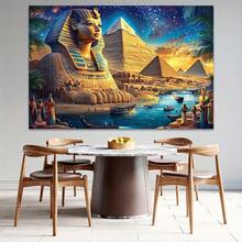 2D flache 1 Stück alte ägyptische Fotografie Kulisse - faltbar, strapazierfähiger Polyesterstoff mit lebendigen Pyramiden, Sphinxen und Sternenhimmel Design - leicht und maschinenwaschbar/handwaschbar, ideal für Partydekorationen, Eventfotografie, thematische Feiern und Sternenhimmel-Kulissen. Faltbares Design. - 1 STÜCK - Übersicht 6