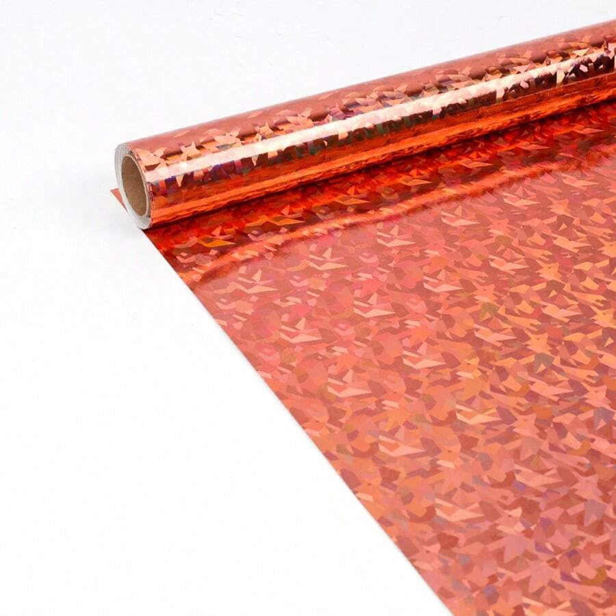 1 Rollo de papel de regalo, adecuado para regalos, cumpleaños, bodas, fiestas, graduaciones, ramos DIY, relleno de cajas de regalo, decoraciones de envoltura de regalo DIY, decoraciones con patrones románticos - Naranja triturada - Ver 1
